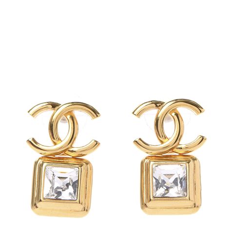 square chanel earrings|chanel jewelry.